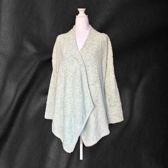 *NWT* Soft Surroundings Soft Blue Cozy Up Cardi Size L - Cozycore, Cabincore - Picture 2 of 10
